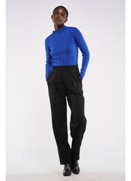 Pantalon chino noir ASTRID BLACK LABEL femme