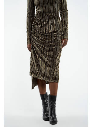 Jupe mi-longue vert ASTRID BLACK LABEL femme
