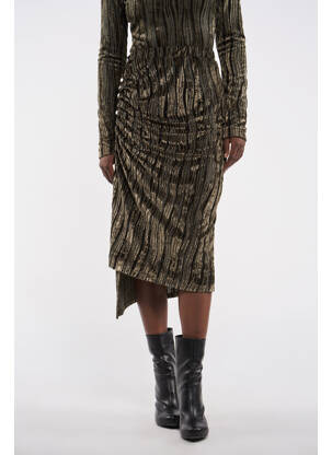 Jupe mi-longue vert ASTRID BLACK LABEL femme