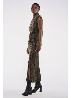 Robe longue vert ASTRID BLACK LABEL femme