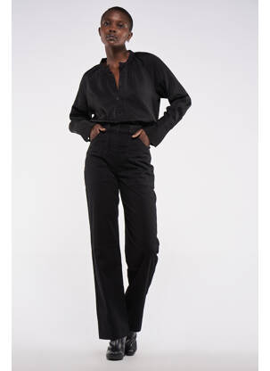 Pantalon cargo noir ASTRID BLACK LABEL femme