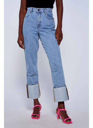 Jeans coupe droite bleu ASTRID BLACK LABEL femme