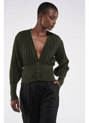 Gilet manches longues vert ASTRID BLACK LABEL pour femme seconde vue