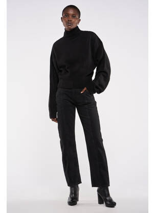Jeans coupe droite noir ASTRID BLACK LABEL femme
