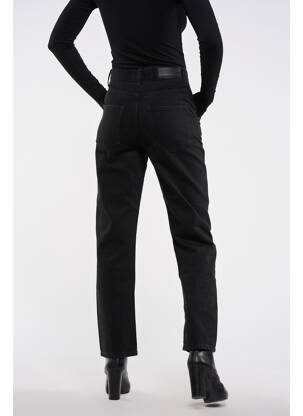 Jeans coupe droite noir ASTRID BLACK LABEL femme