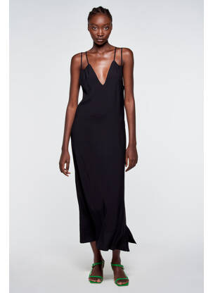 Robe longue noir ASTRID BLACK LABEL femme