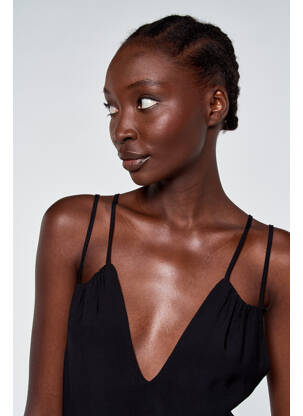 Robe longue noir ASTRID BLACK LABEL femme