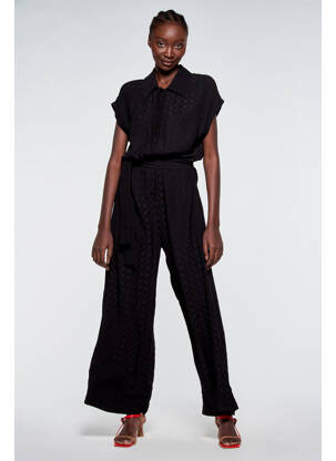 Combi-pantalon noir ASTRID BLACK LABEL femme