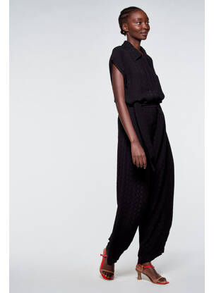 Combi-pantalon noir ASTRID BLACK LABEL femme