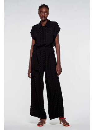 Combi-pantalon noir ASTRID BLACK LABEL femme