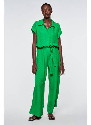 Combi-pantalon vert ASTRID BLACK LABEL femme