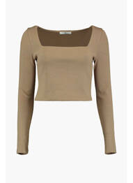 Pull marron HAILYS femme