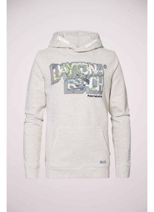 Sweat-shirt à capuche gris PETROL INDUSTRIES pour garçon
