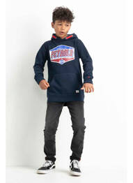 Sweat-shirt à capuche bleu PETROL INDUSTRIES garcon