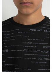 Sweat-shirt noir PETROL INDUSTRIES pour garçon seconde vue
