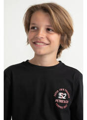 T-shirt noir PETROL INDUSTRIES pour garçon seconde vue
