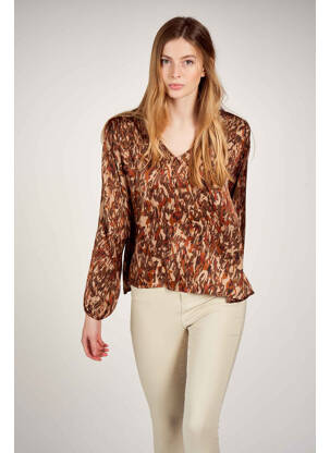 Chemisier marron BELLITA femme
