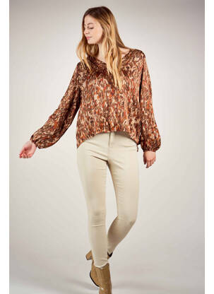 Chemisier marron BELLITA femme
