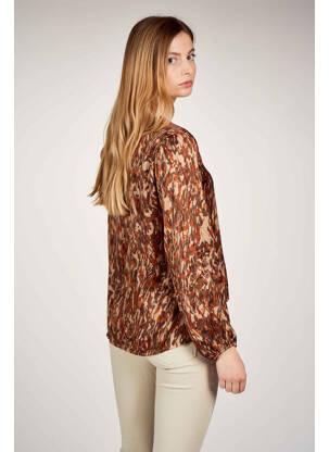 Chemisier marron BELLITA femme