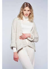 Gilet manches longues blanc ZABAIONE pour femme seconde vue