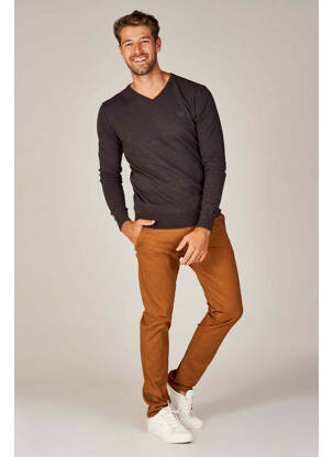 Pantalon chino marron BRUCE & BUTLER  homme
