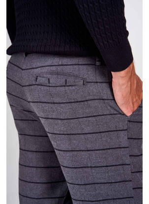 Pantalon chino gris BRUCE & BUTLER  homme