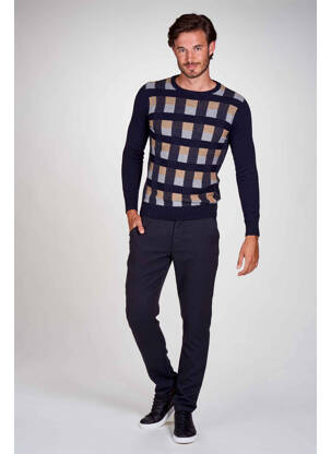 Pull bleu BRUCE & BUTLER  pour homme