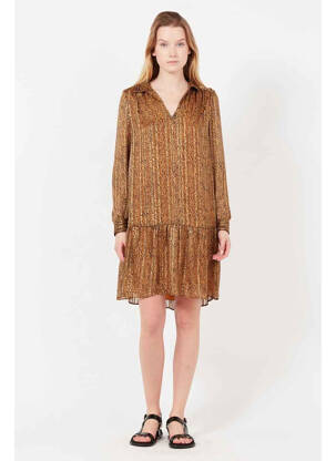 Robe courte marron IKKS femme