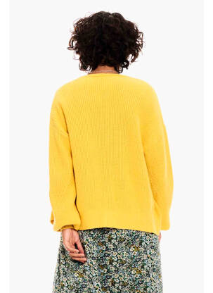 Gilet manches longues jaune GARCIA femme