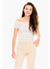T-shirt blanc GARCIA pour fille seconde vue