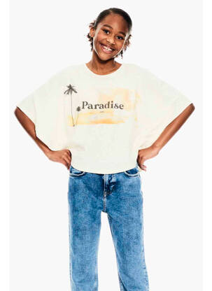 T-shirt blanc GARCIA fille
