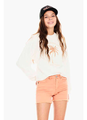 Sweat-shirt blanc GARCIA fille