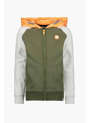 Gilet manches longues vert GARCIA pour garçon seconde vue