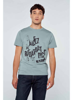 T-shirt bleu CYCLO CLUB MARCEL  homme