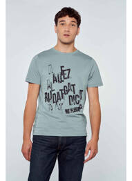 T-shirt bleu CYCLO CLUB MARCEL  homme