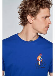 T-shirt bleu CYCLO CLUB MARCEL  pour homme seconde vue