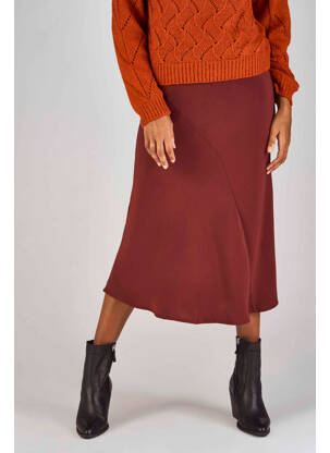 Jupe mi-longue rouge CLOUDS OF FASHION femme