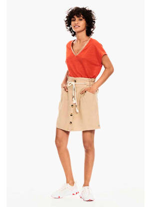 Jupe courte beige GARCIA femme