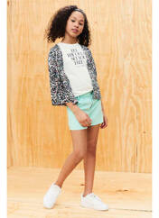 Gilet manches courtes violet GARCIA pour fille seconde vue