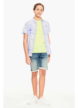 Chemise manches longues bleu GARCIA garçon