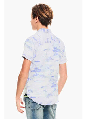 Chemise manches longues bleu GARCIA garçon