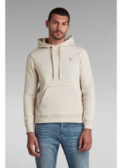 Sweat-shirt à capuche beige G STAR pour homme seconde vue