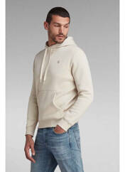 Sweat-shirt à capuche beige G STAR pour homme seconde vue