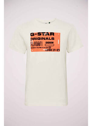 T-shirt blanc G STAR homme