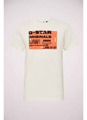 T-shirt blanc G STAR pour homme seconde vue