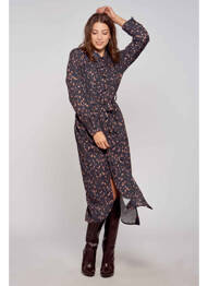 Robe longue bleu BELLITA femme