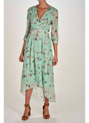 Robe longue vert BELLITA pour femme