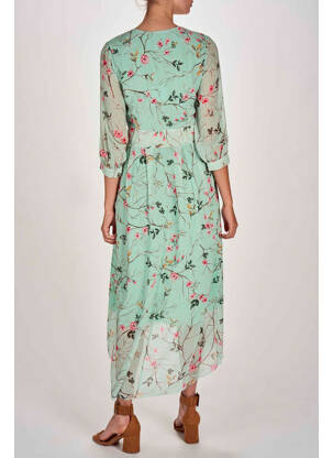 Robe longue vert BELLITA femme