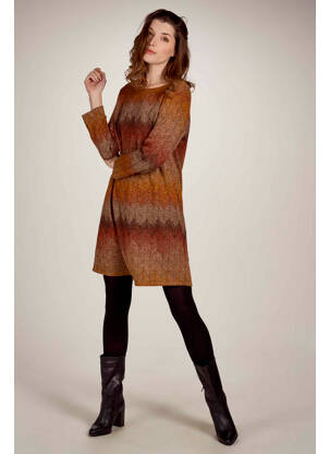 Robe courte orange BELLITA femme
