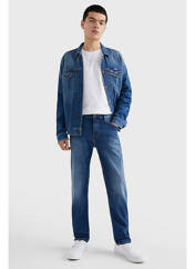 Jeans coupe droite bleu TOMMY HILFIGER pour homme seconde vue